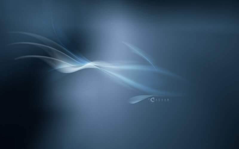 Blue Light Waves — Serene, Abstract, Smoke, Particles