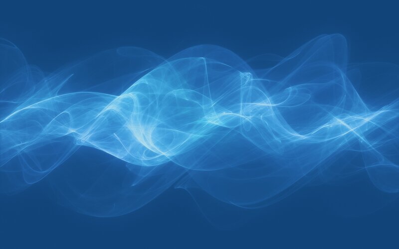 Blue Light Waves — Serene, Abstract