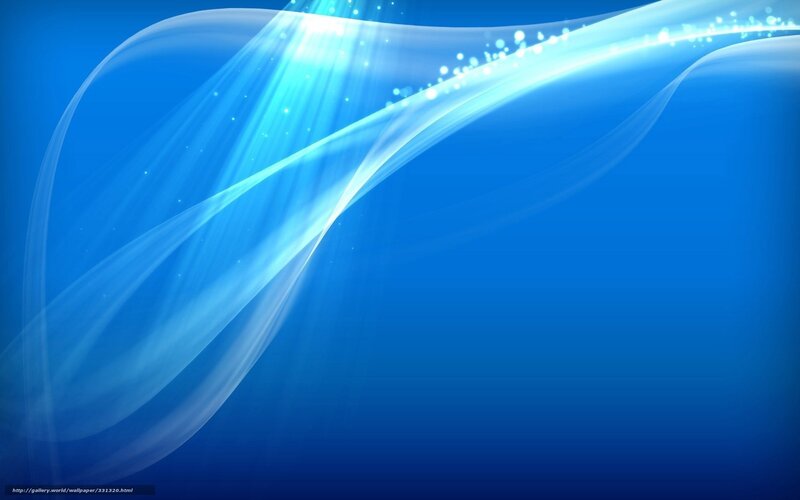 Blue Light Waves — Serene, Digital Art, Light Rays