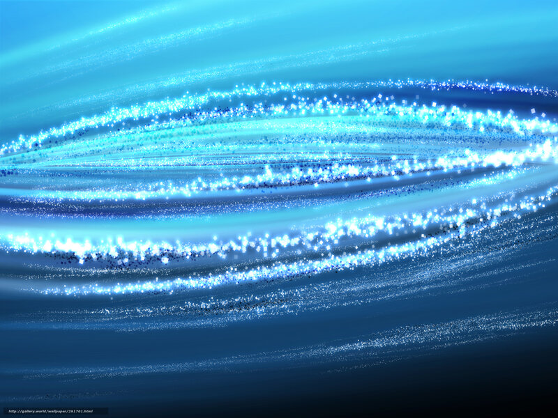 Blue Light Waves — Serene, Digital Art, Particles