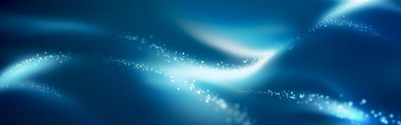 blue light waves with particles