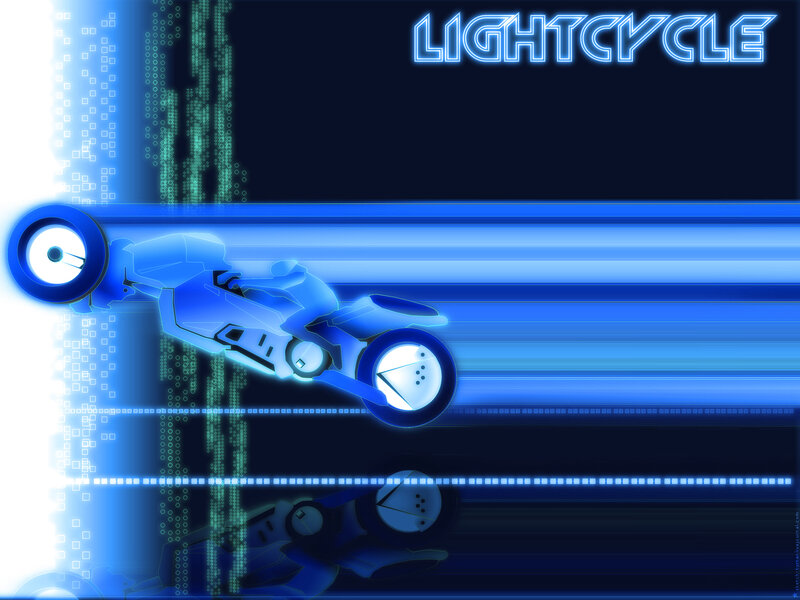 Blue Lightcycle Vehicle