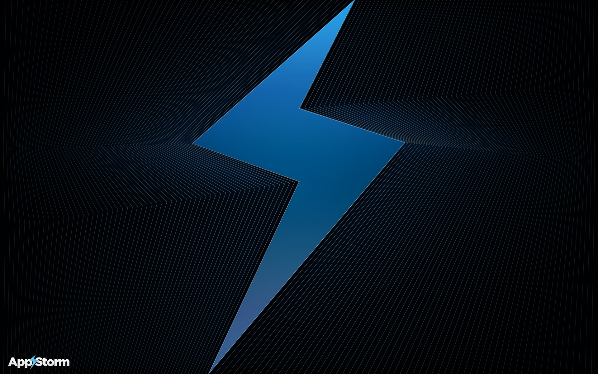 blue lightning bolt design