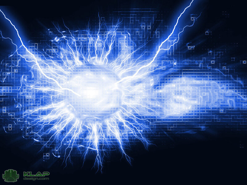 Blue Lightning Bolt — Energetic