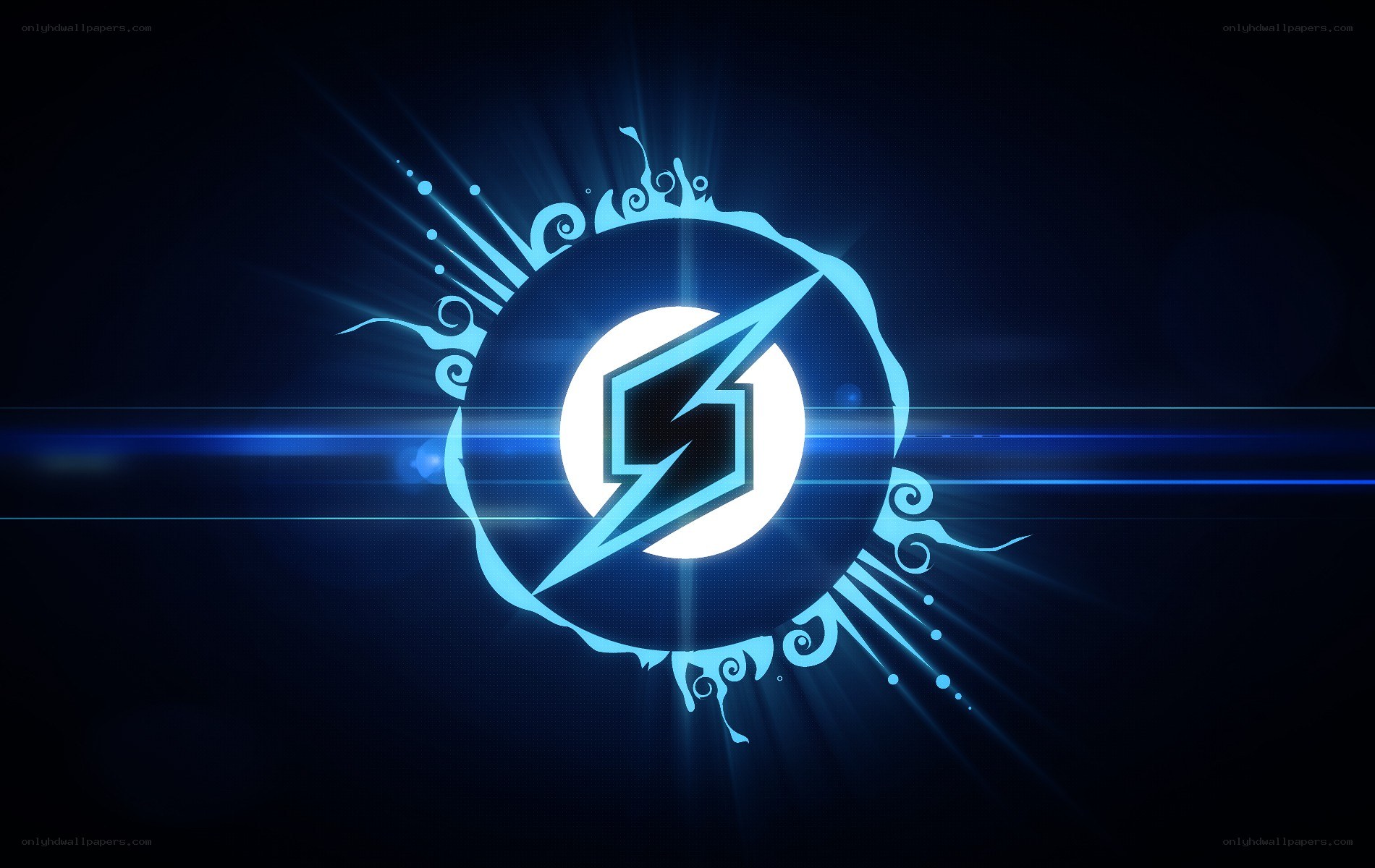 blue lightning bolt logo