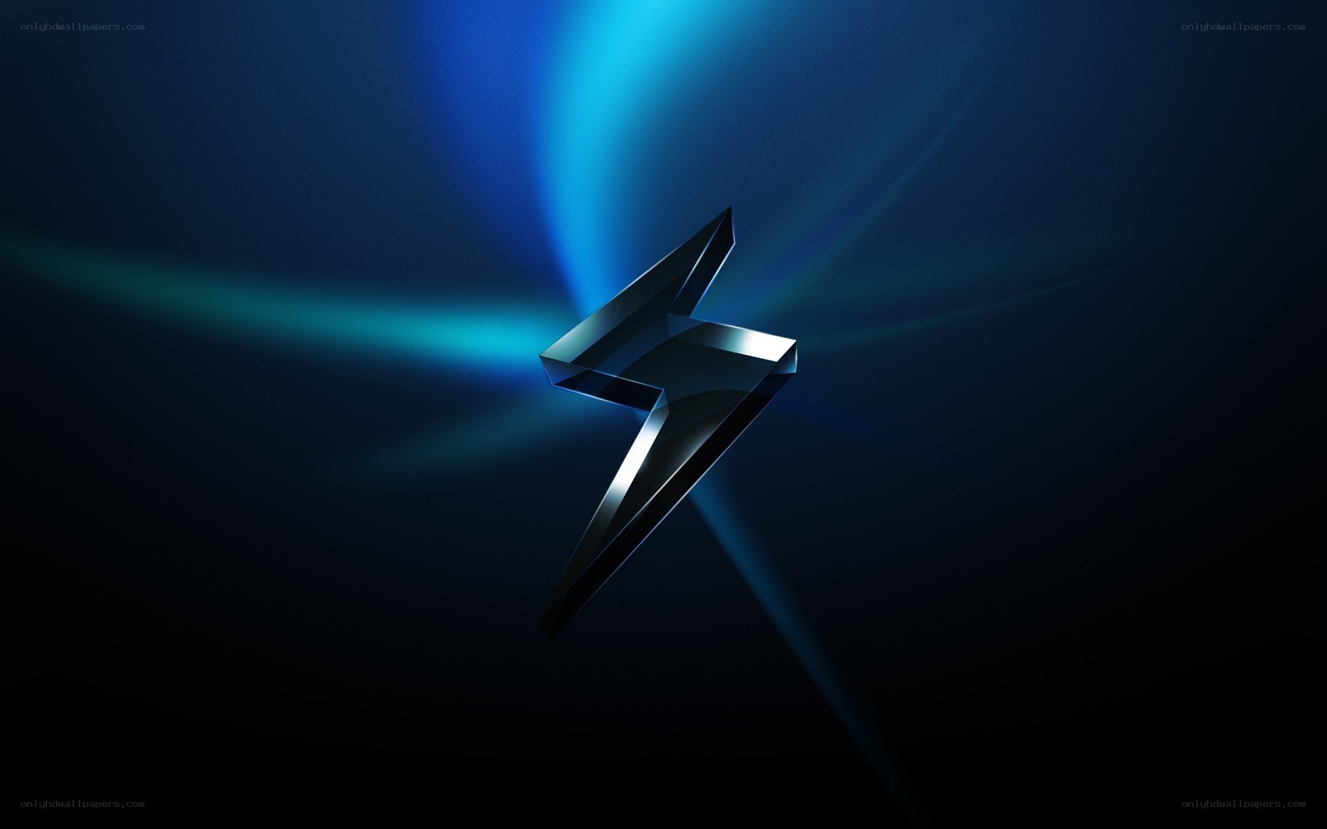 blue lightning bolt symbol