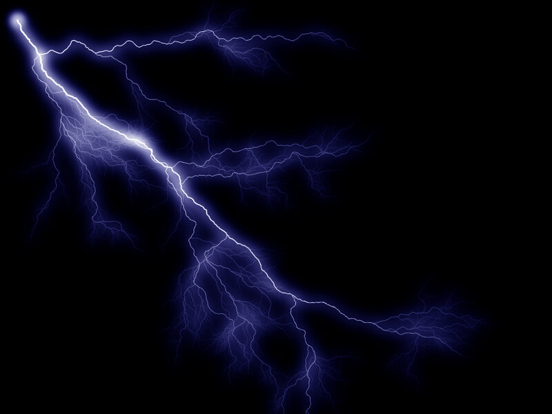 blue lightning bolt