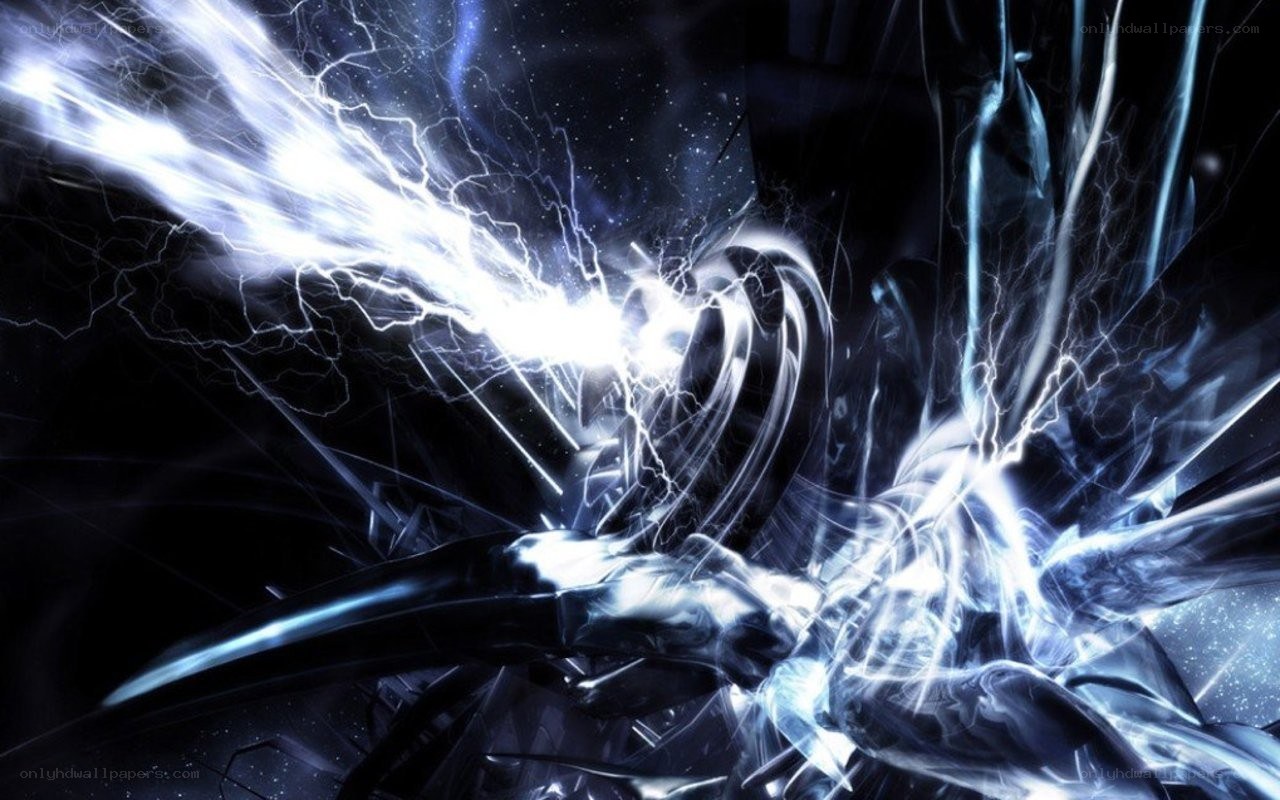blue lightning energy burst