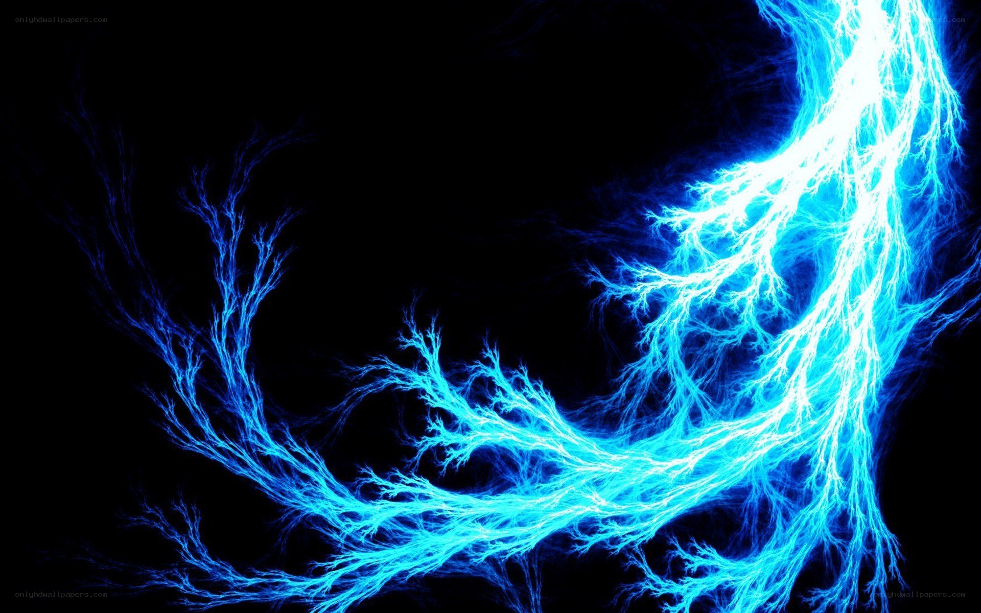 blue lightning fractal