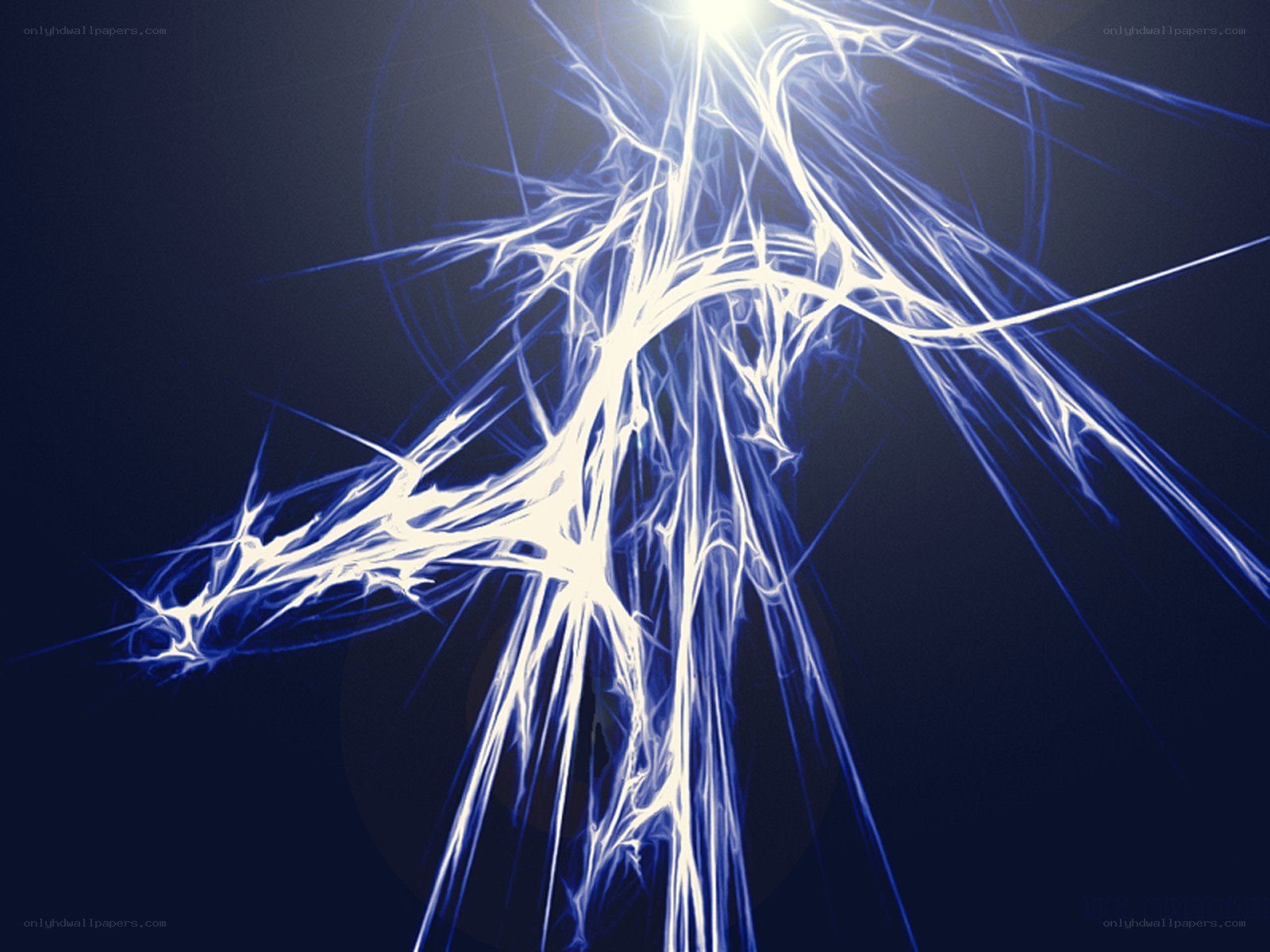 blue lightning fractal design