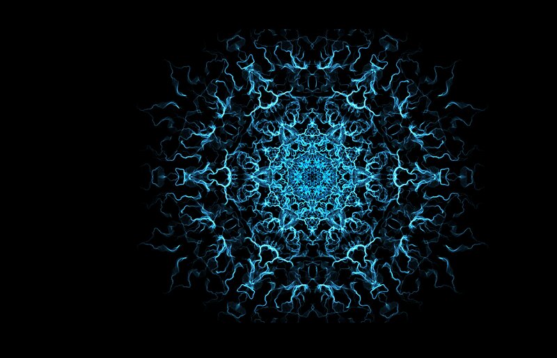 Blue Lightning Mandala