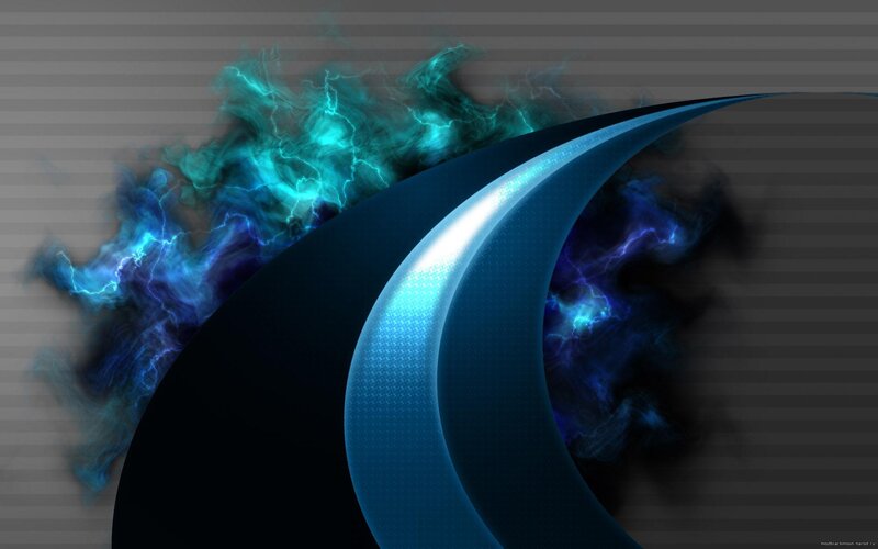 Blue Lightning Swirl