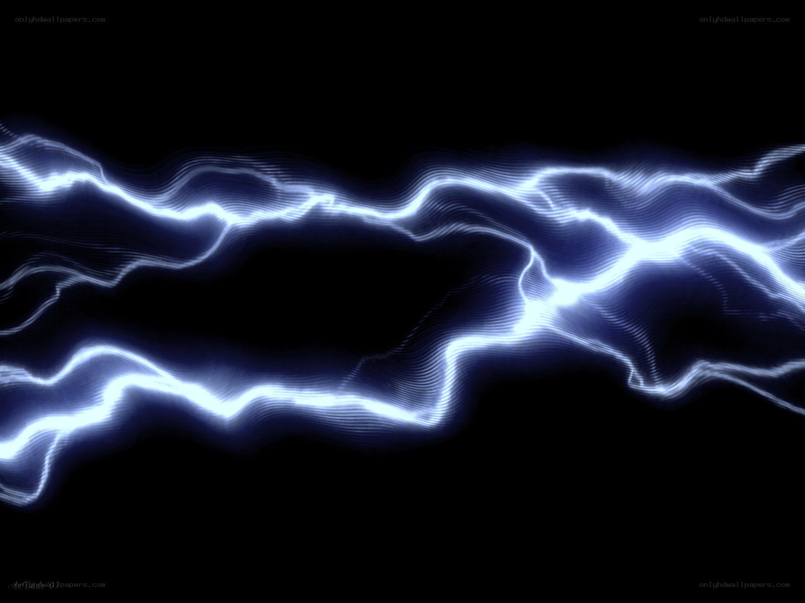 blue lightning waves