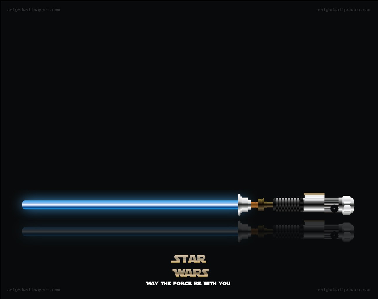 Blue lightsaber from Star Wars
