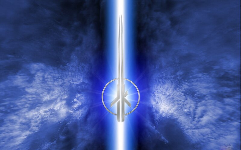 blue lightsaber symbol