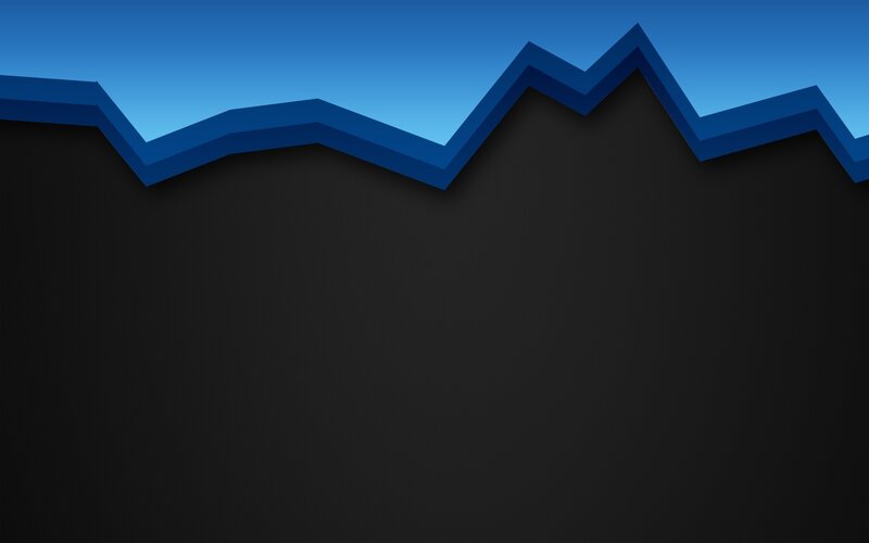 Blue Line Graph on Black