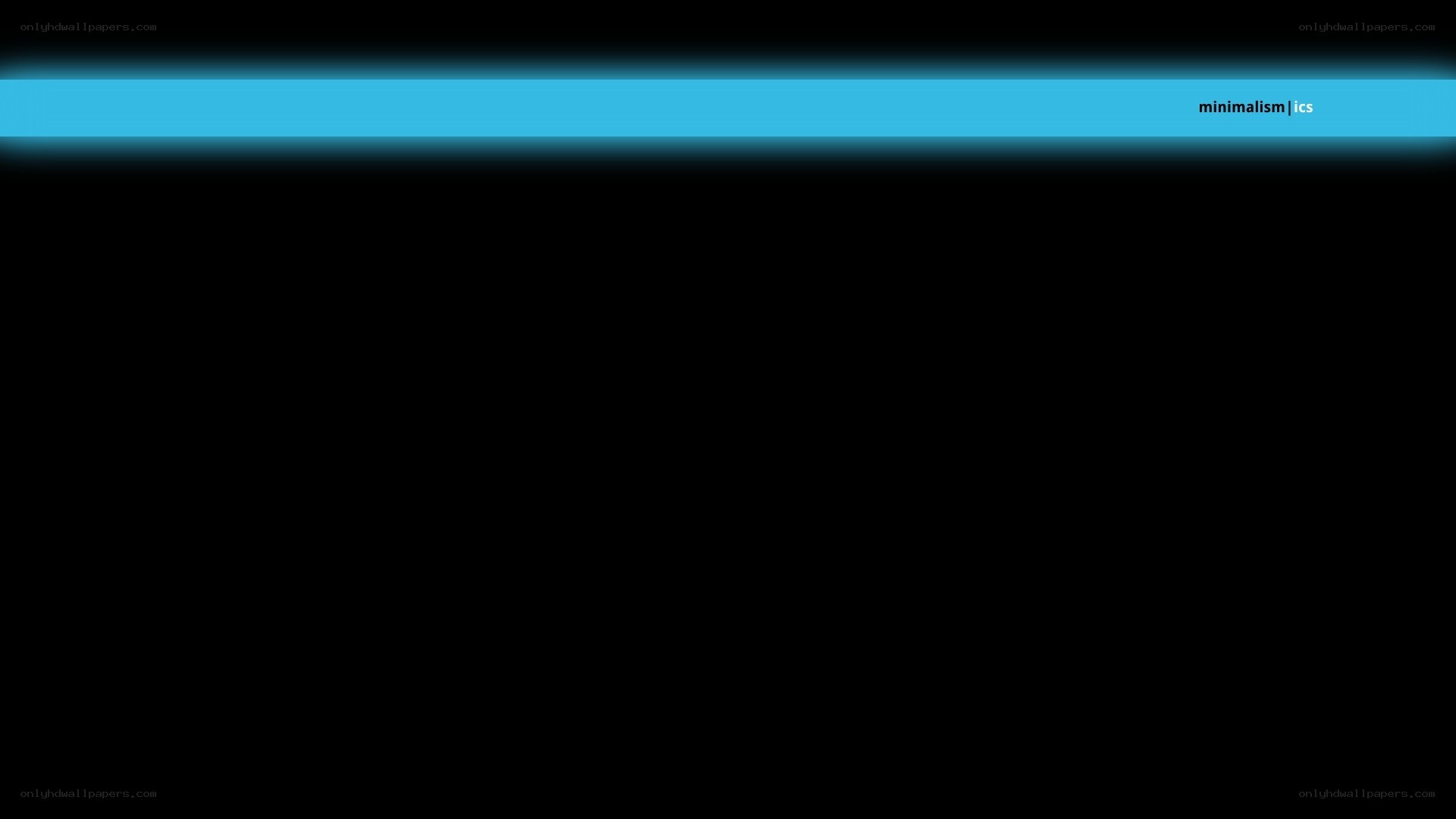blue line on black background