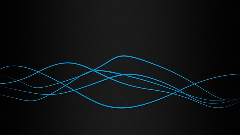Blue Lines on Black Background — Calm