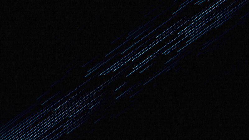 Blue Lines on Black Background — Minimalist, Abstract