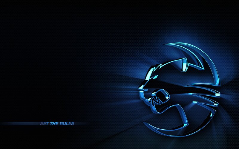 Blue Lion Logo — Dramatic