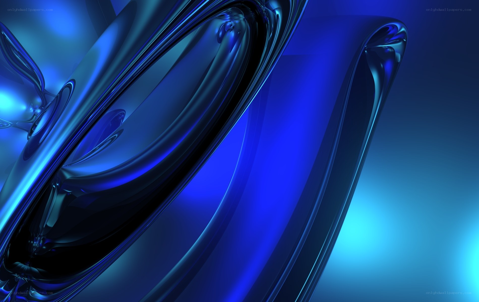 blue liquid abstract art