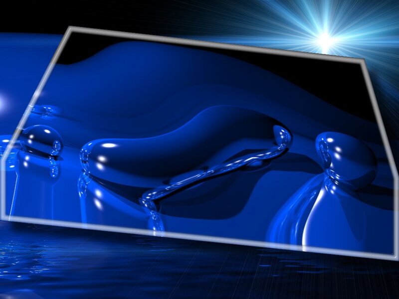 blue liquid abstract art