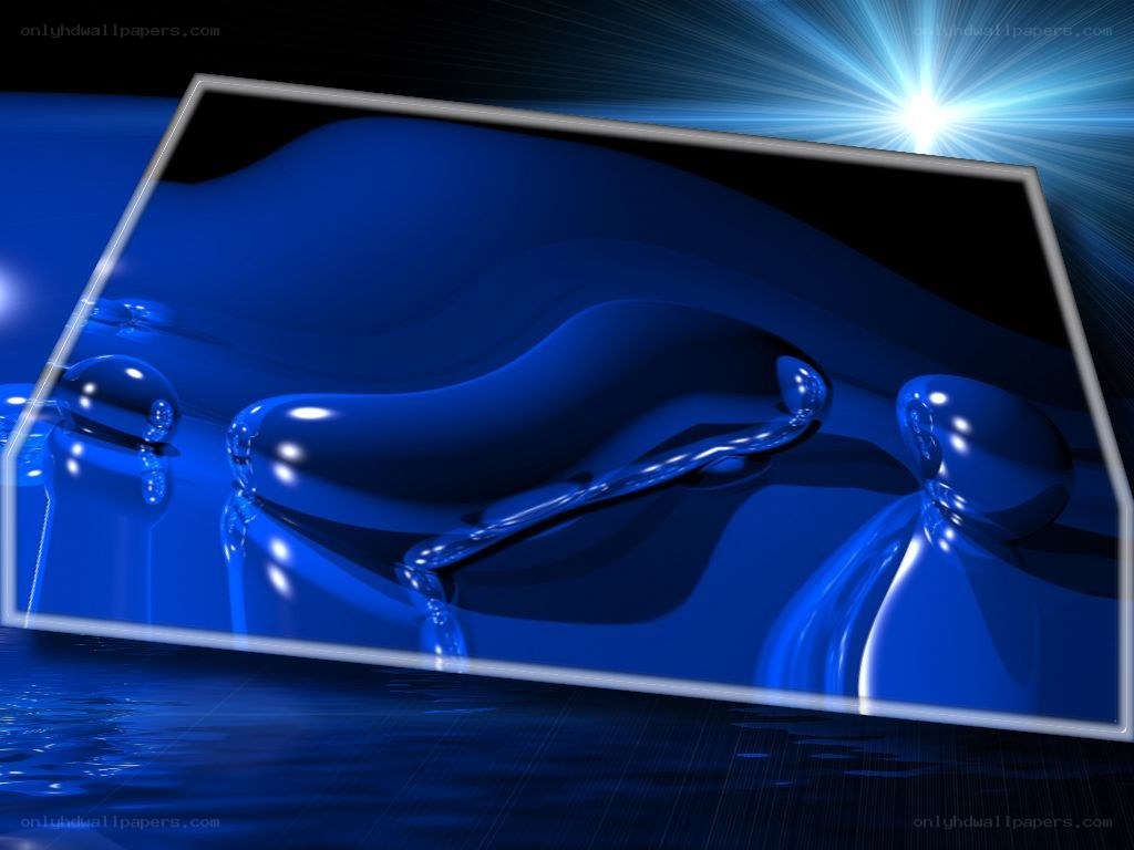 blue liquid abstract art