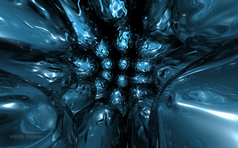 blue liquid abstract design