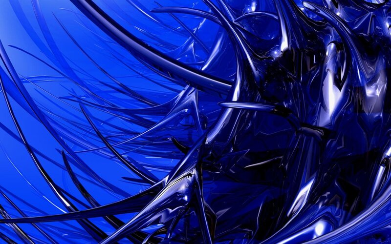 Blue Liquid Abstract — Dynamic