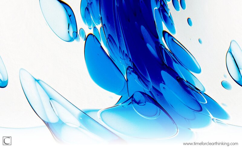 Blue Liquid Abstract
