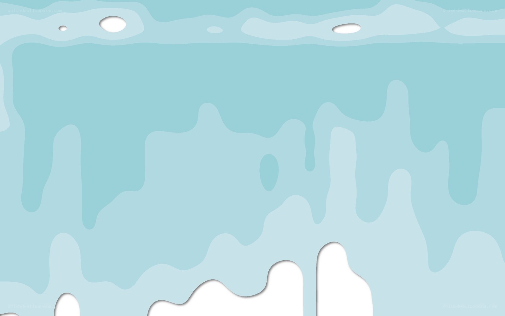 blue liquid dripping