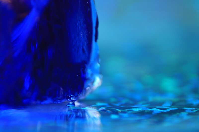 Blue Liquid Drop