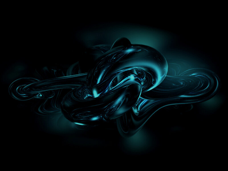 Blue Liquid Knot