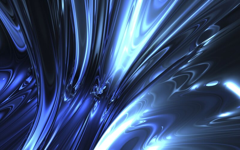 blue liquid light waves