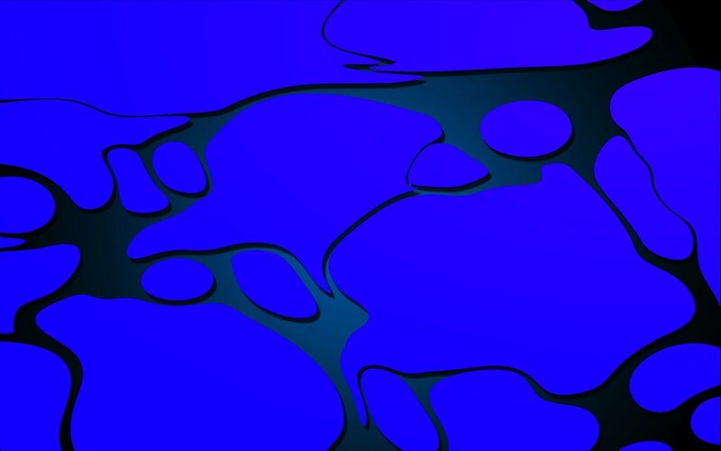Blue Liquid Shapes — Calm