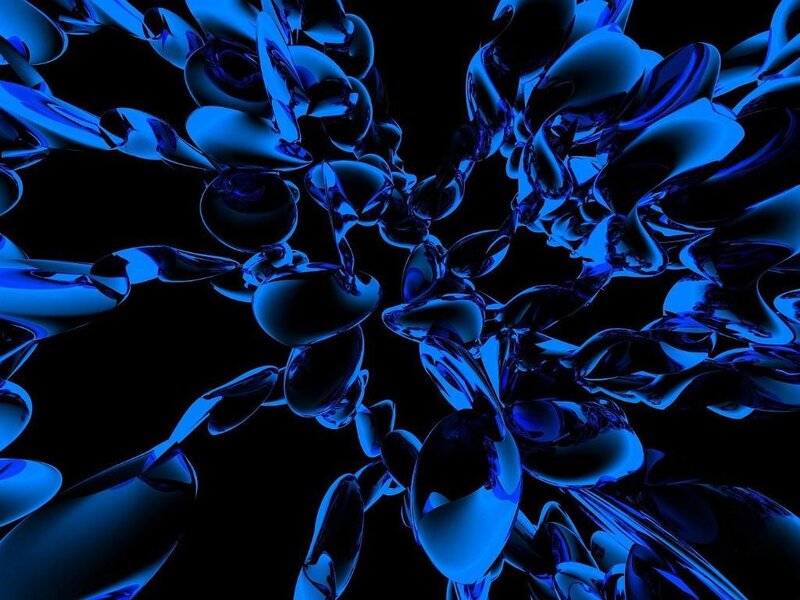 Blue Liquid Shapes