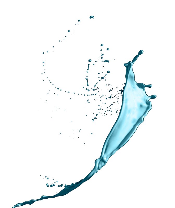 blue liquid splash