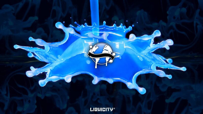 Blue Liquid Splash — Dynamic, Digital Art, Logo
