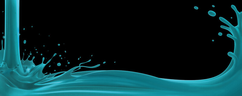 blue liquid splash on black