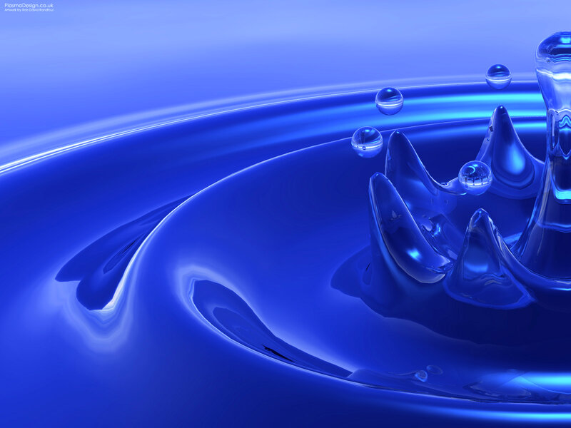 Blue Liquid Splash — Serene