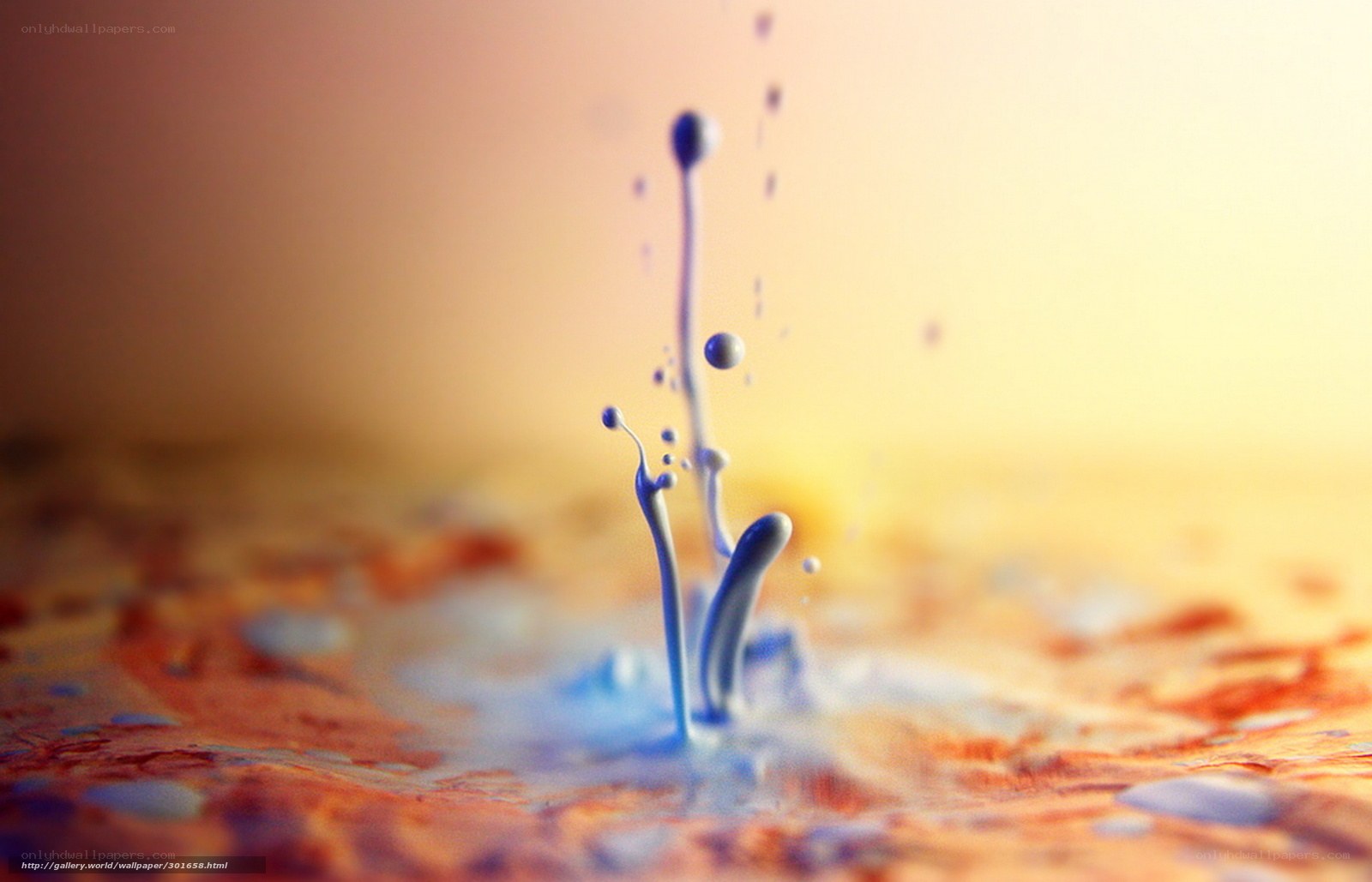 blue liquid splash