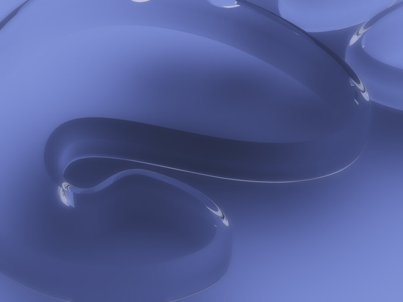 Blue Liquid Swirl — Calm, 3d Render