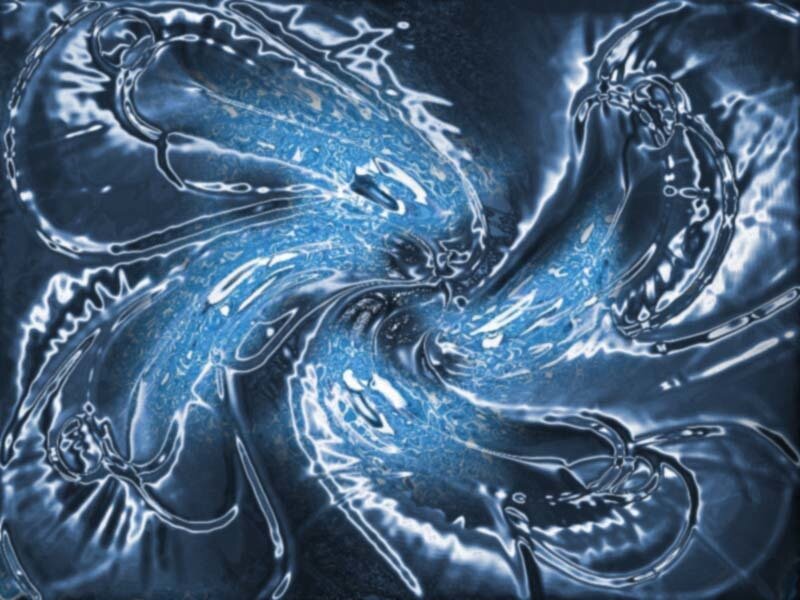 Blue Liquid Swirl — Dynamic