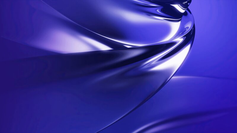 Blue Liquid Swirl — Serene, Abstract