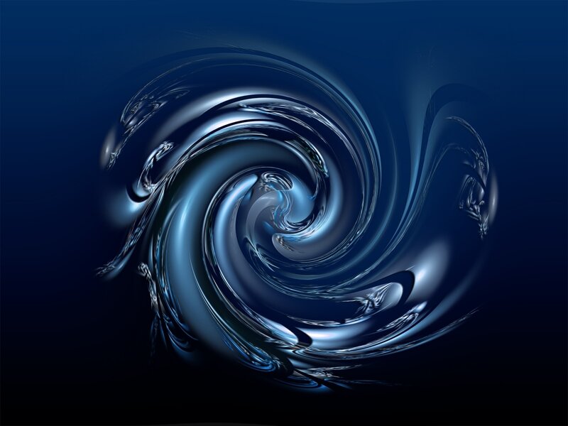 Blue Liquid Swirl