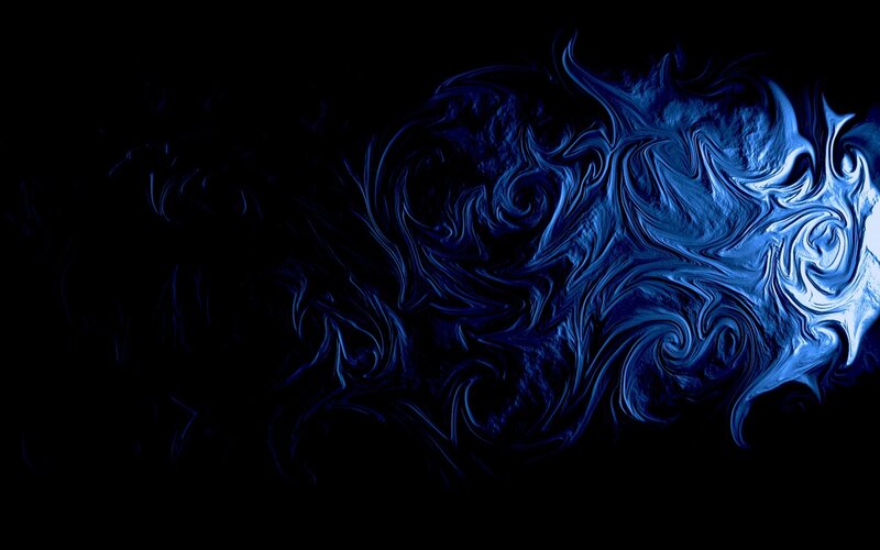 Blue Liquid Swirls — Dramatic