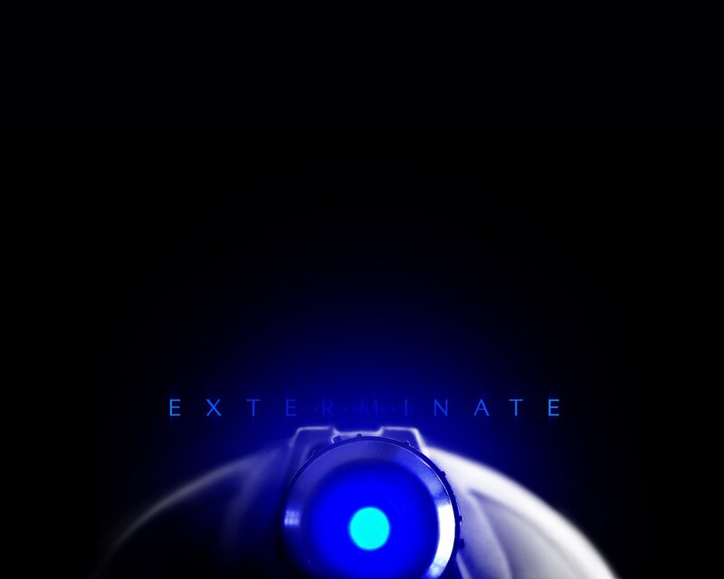 Blue-lit Gun Barrel — Black