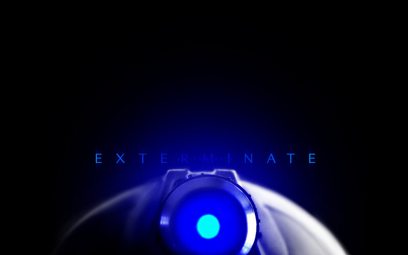 Blue-lit Gun Barrel — Blue