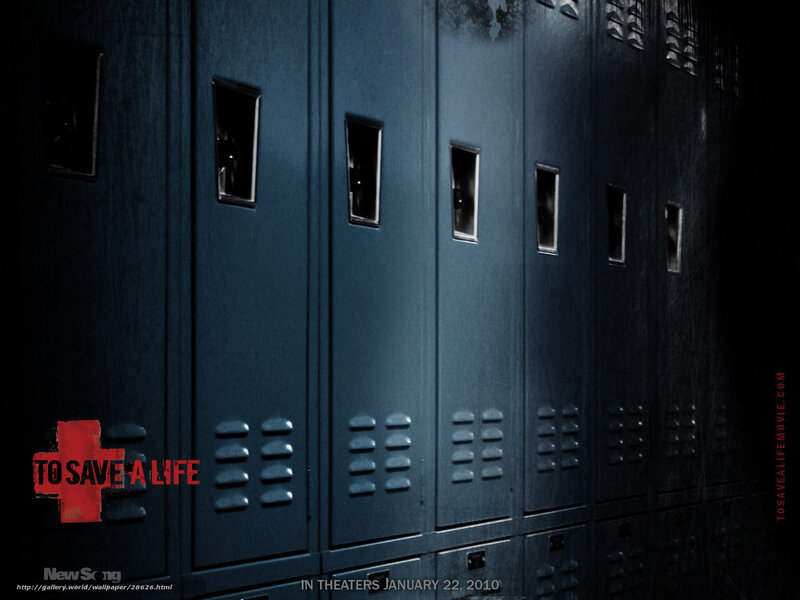 Blue Lockers in Hallway