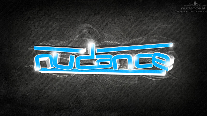 Blue Logo on Dark Background — Black